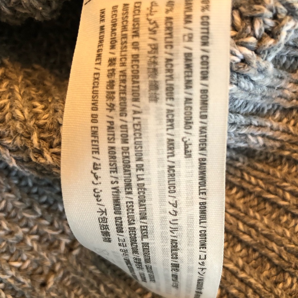 ❗️SOLD❗️Cropped Cotton Knit Sweater HOLLISTER - Picture 7 of 8